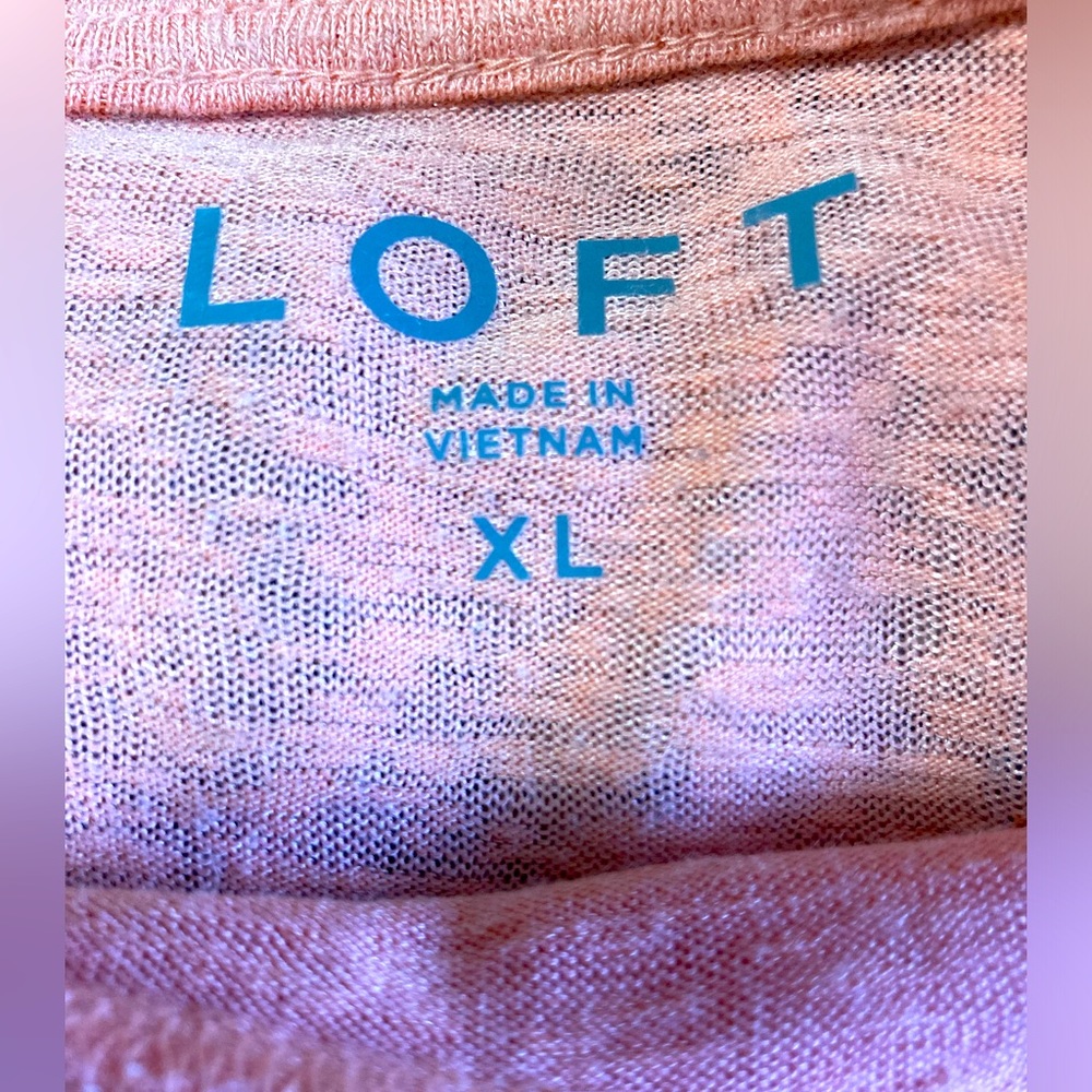 Pink LOFT xl breezy pink shirt